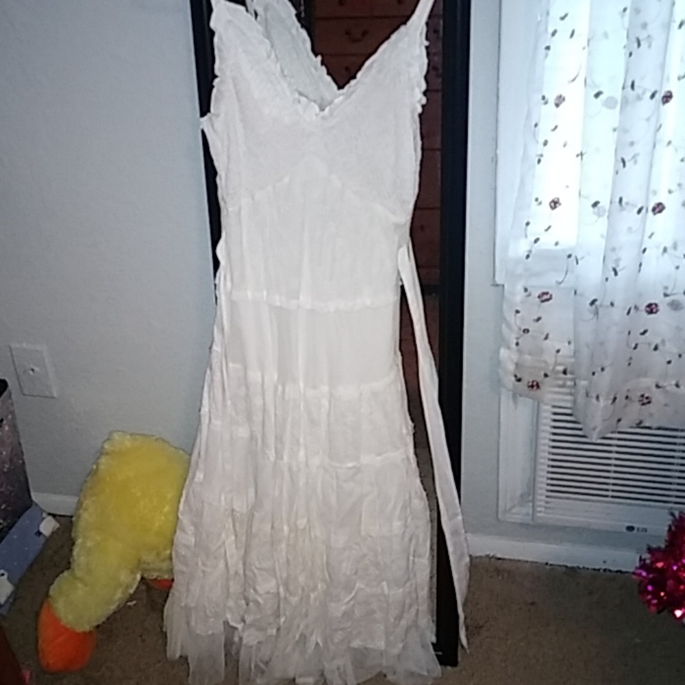White sun dress